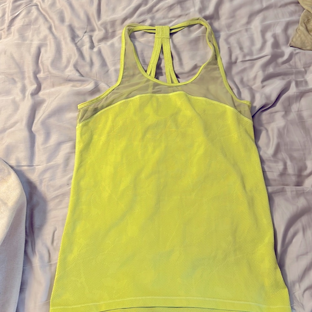 Roxy bright yellow exercise tank